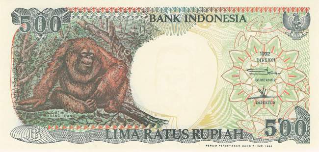 Indonesien 500 Rupiah 1994 p128c